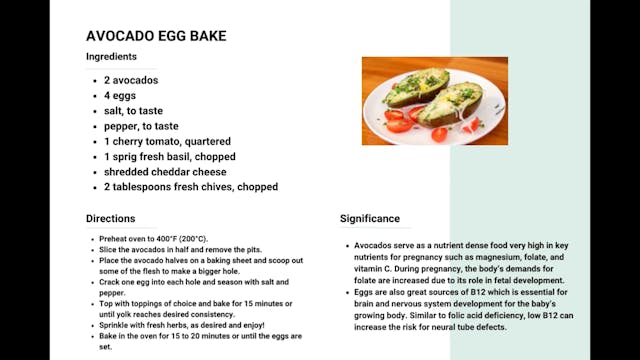 Avocado Egg Bake