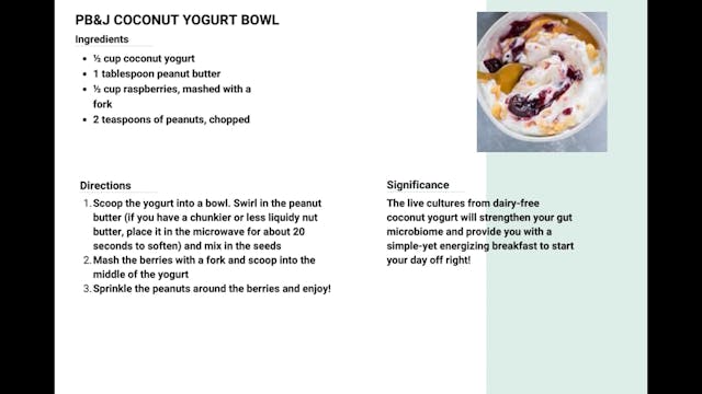 PB&J Coconut Yogurt Bowl