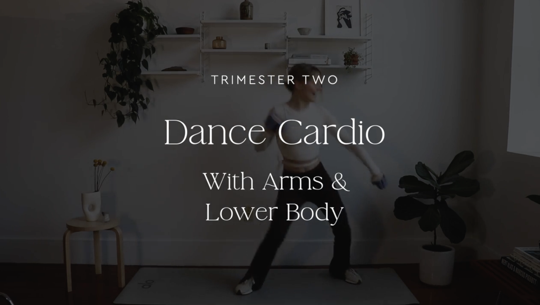 Dance cardio with arms and lower body 