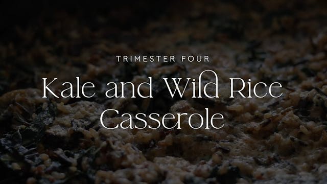 Kale and Wild Rice Casserole