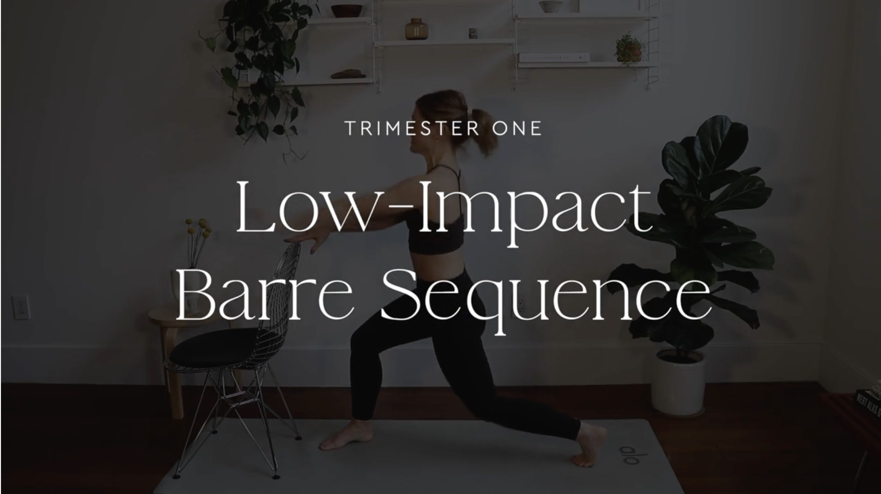 28 minute low impact barre sequence 