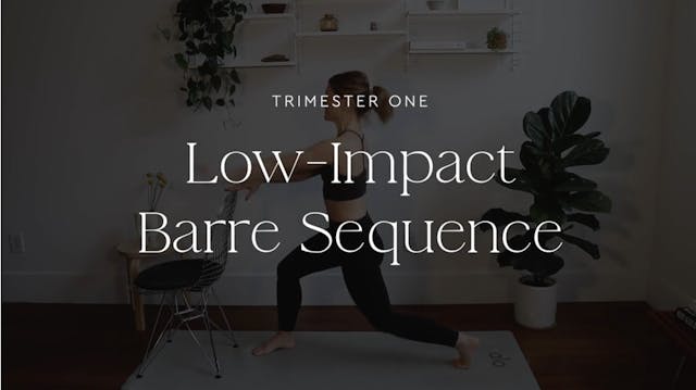 28 minute low impact barre sequence 