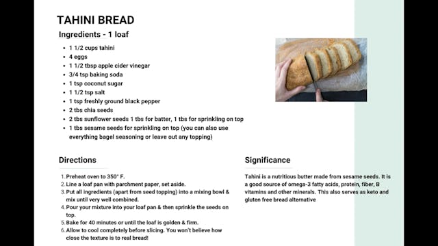 Tahini Bread