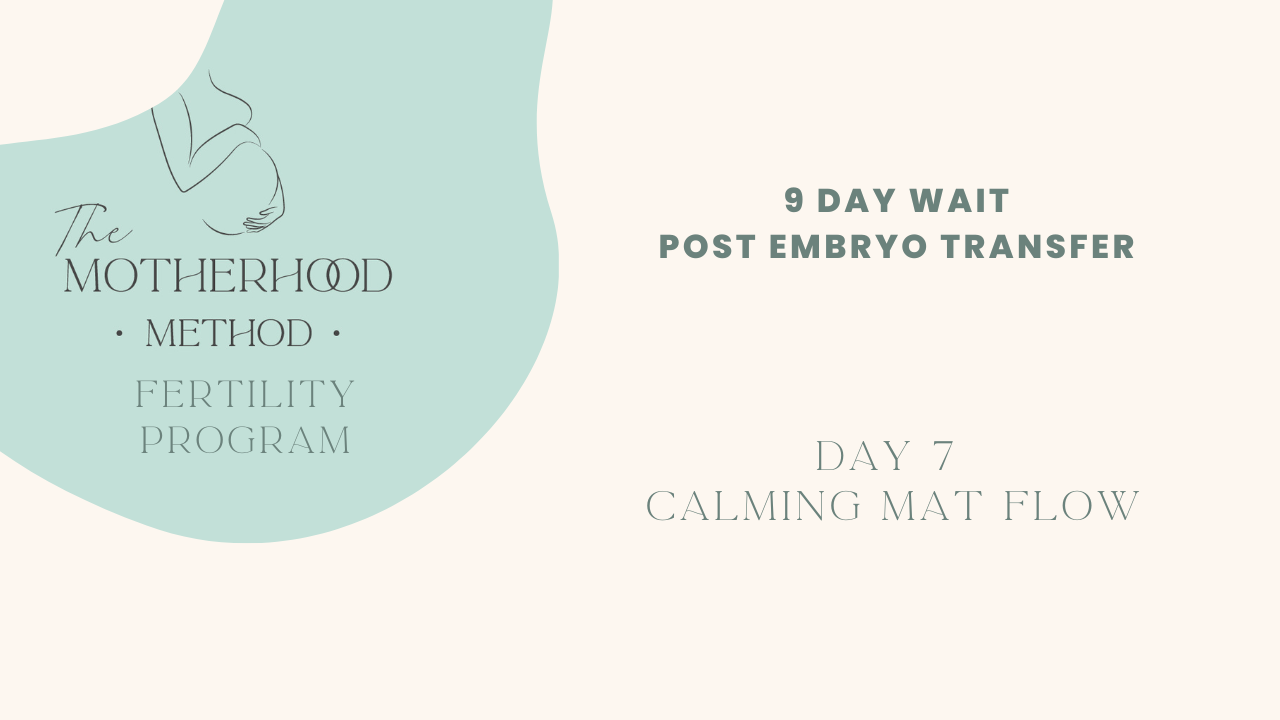 DAY 7 - Calming mat flow