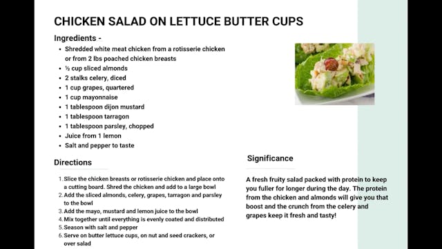 Chicken Salad On Lettuce Butter Cups