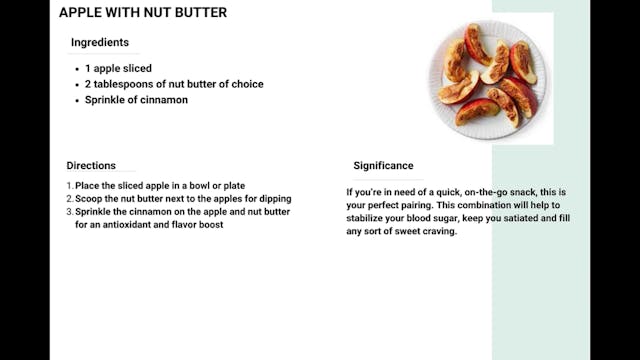 Apple with Nut Butter