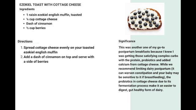 Ezekiel Toast with Cottage Cheese