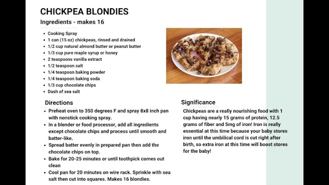 Chickpea Blondies