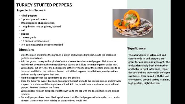 Turkey Stuffed Peppers