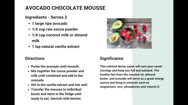 Avocado Chocolate Mousse