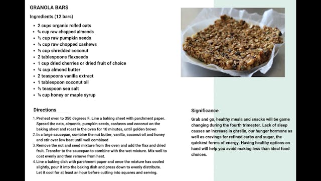 Granola Bars