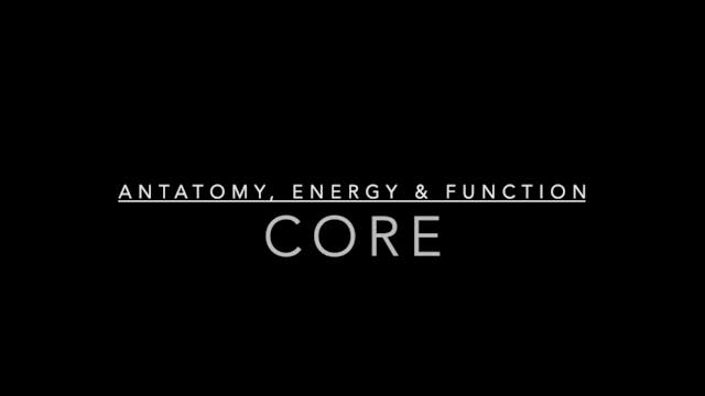Core: Anatomy, Energy & Function