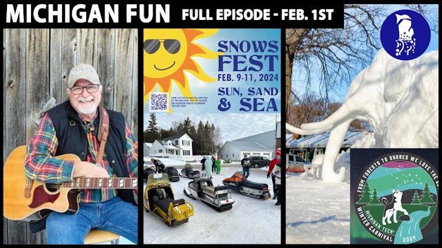 Singer Mike Ridley - Les Cheneaux Snowsfest - Michigan Tech Winter Carnival