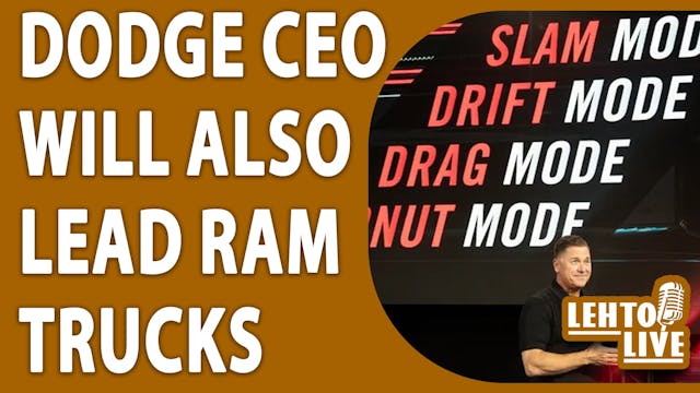 Dodge CEO will also lead Ram Trucks a...