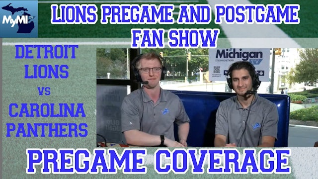 Lions vs. Panthers 10/8 - Detroit Lions Fan Show on My Michigan TV - Pregame Coverage