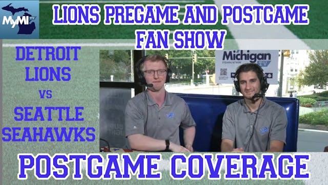 Lions Pregame and Postgame Fans Show ...