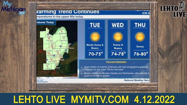 Get ready for warm weather. Temps cou...