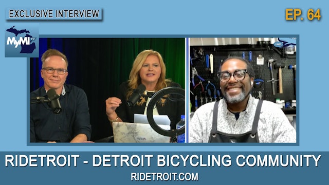 RIDETROIT - Bicycling In Detroit - Larry & Ronnie LIVE