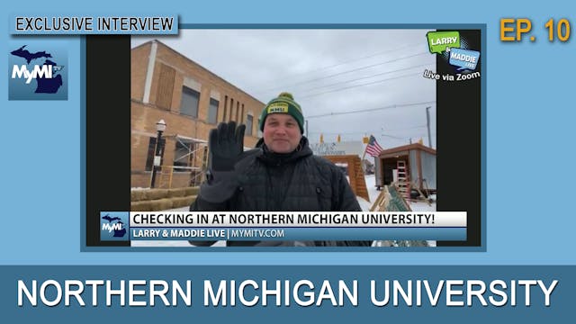 Checking in at Northern Michigan Univ...