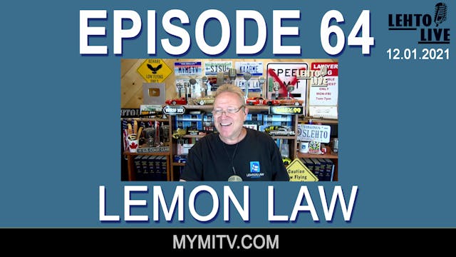 Steve Talks Lemon Law! - Lehto Live -...