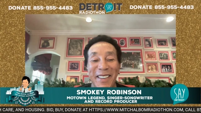 Smokey Robinson at the 12th Annual Mitch Albom Radiothon