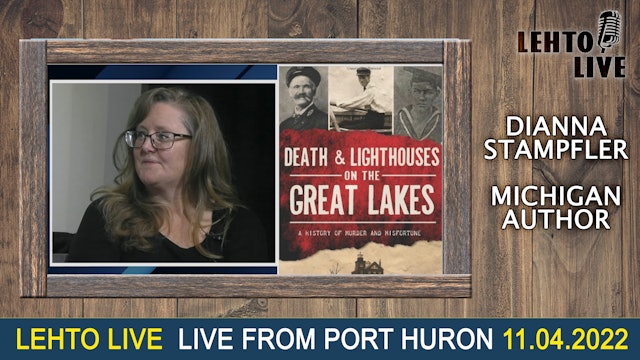 Dianna Stampfler - MI Paranormal Author - LIVE from Port Huron - Lehto Live