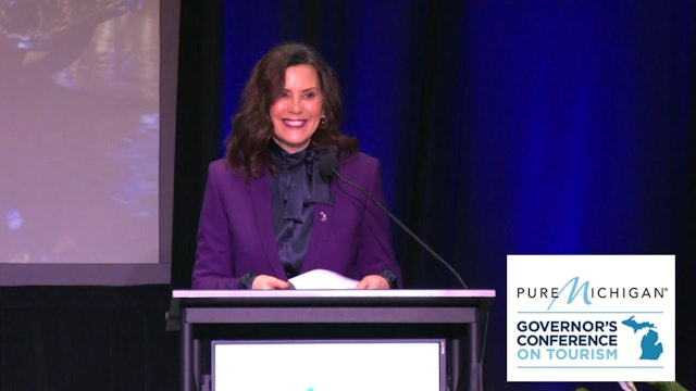 Gov. Gretchen Whitmer Speaks at the Annual Tourism Conference in Kalamazoo, MI	