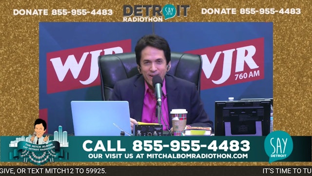 Highlights from the 12th Annual Mitch Albom SAY Detroit Radiothon