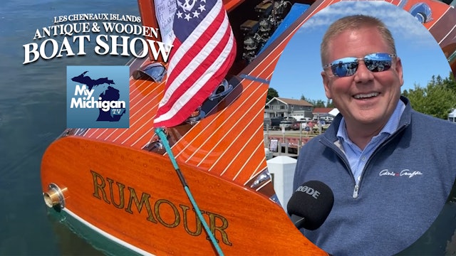 Chris Craft Antique Boat Club's David DeHorn - Les Cheneaux Wooden Boat Show