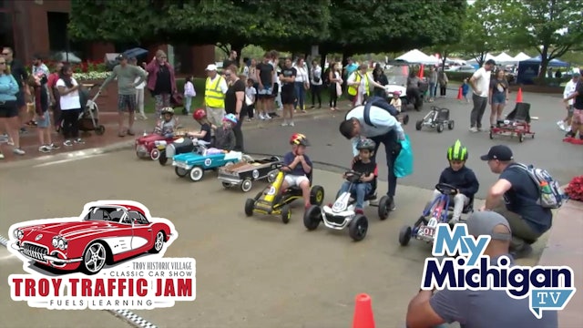 The Inaugural Kids Pedal Car Race at the Troy Traffic Jam 