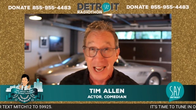 Tim Allen talks Lions, Dan Campbell at 12th Annual Mitch Albom Radiothon