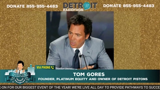 Tom Gores Donates $350,000 to Break Record at  12th Annual Mitch Albom Radiothon