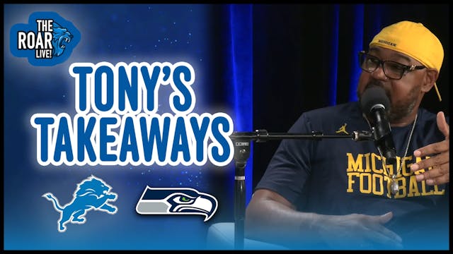 Tony's Takeaways - Lions Recover Fumb...