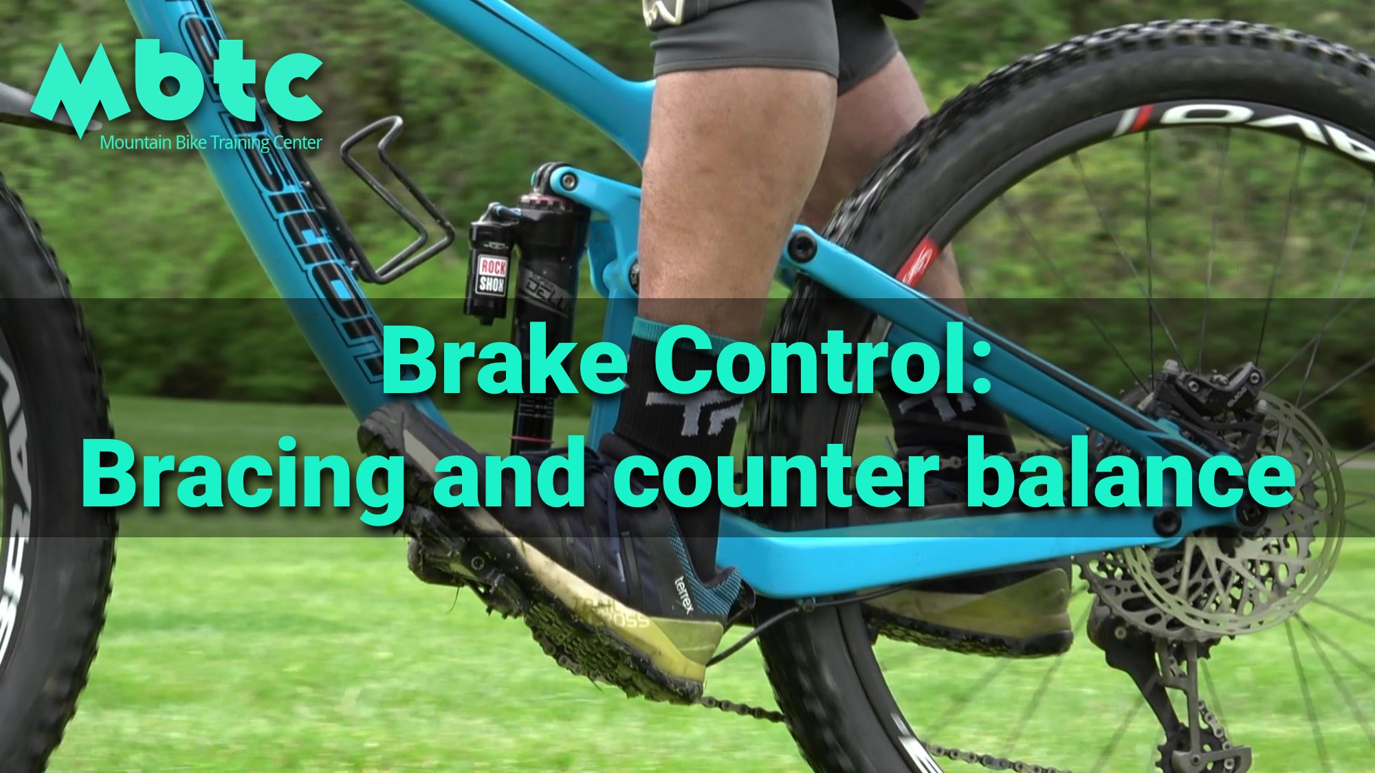 Brake control: brace and counter balance