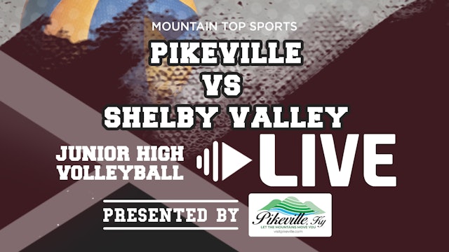 Pikeville vs Shelby Valley Jr. High Volleyball