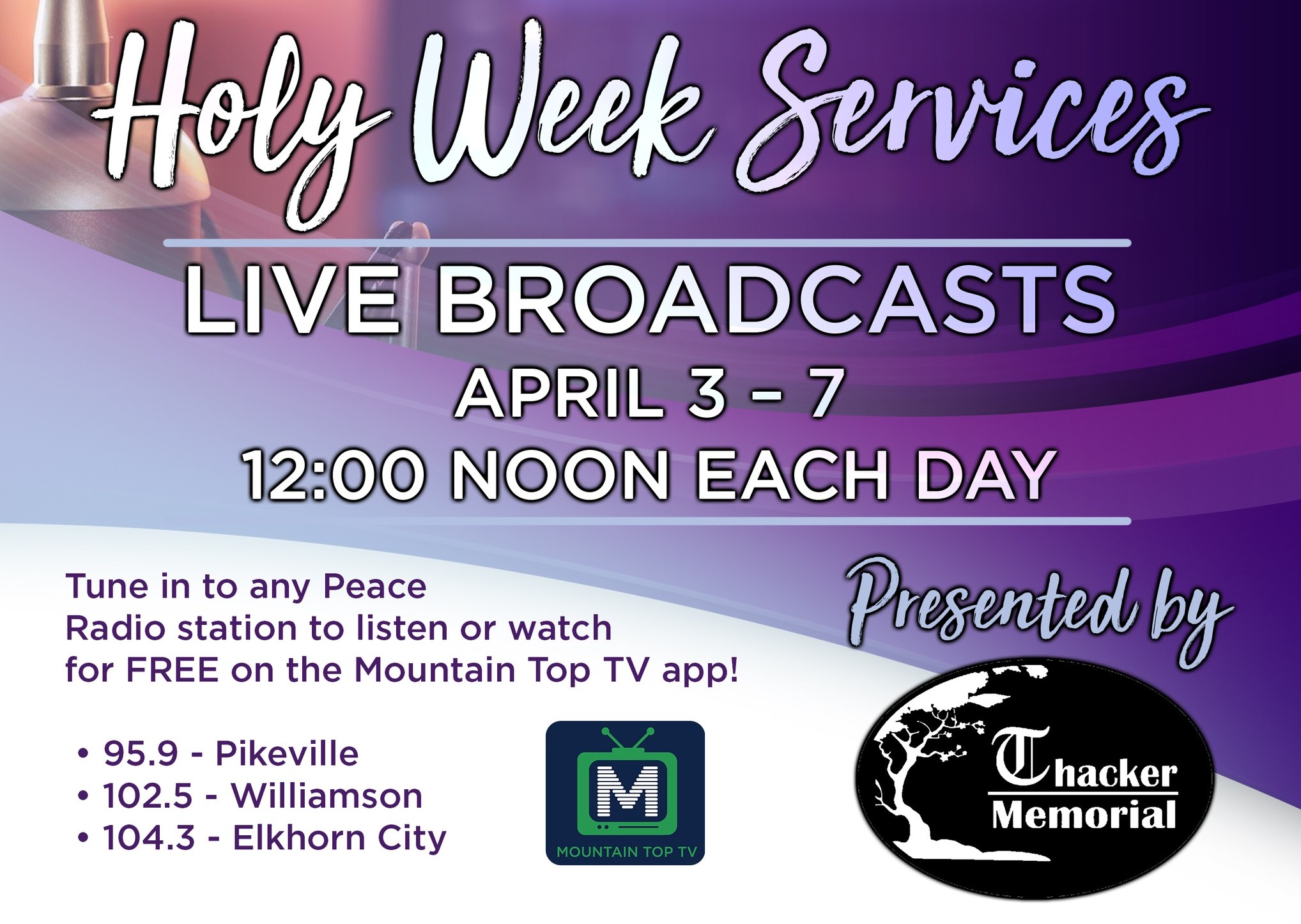 Holy Week 2023 - Monday Service from Pikeville United Methodist Church