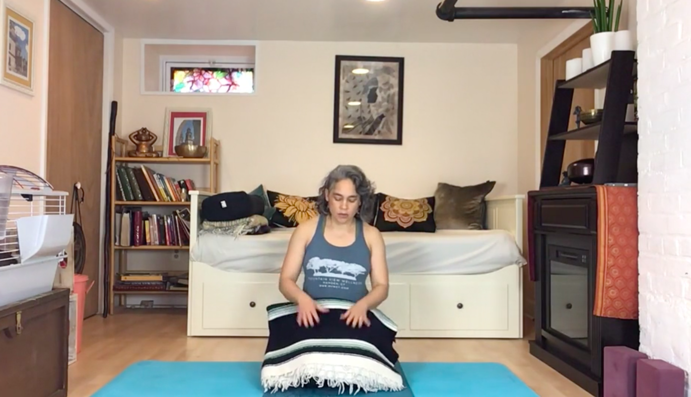 Yoga Prop Demo Part 1- How to use a blanket in Yoga