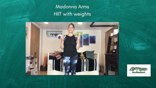 Madonna Arms, HIIT with weights