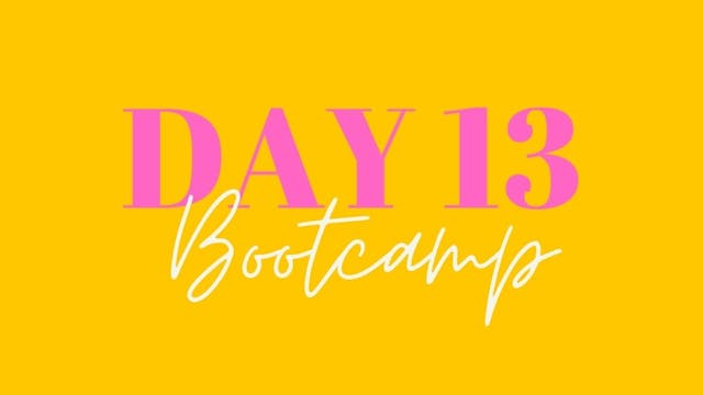 Move Like Morgan: Total Body Bootcamp Day 13