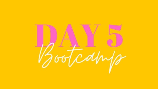 Move Like Morgan: Total Body Bootcamp Day 5