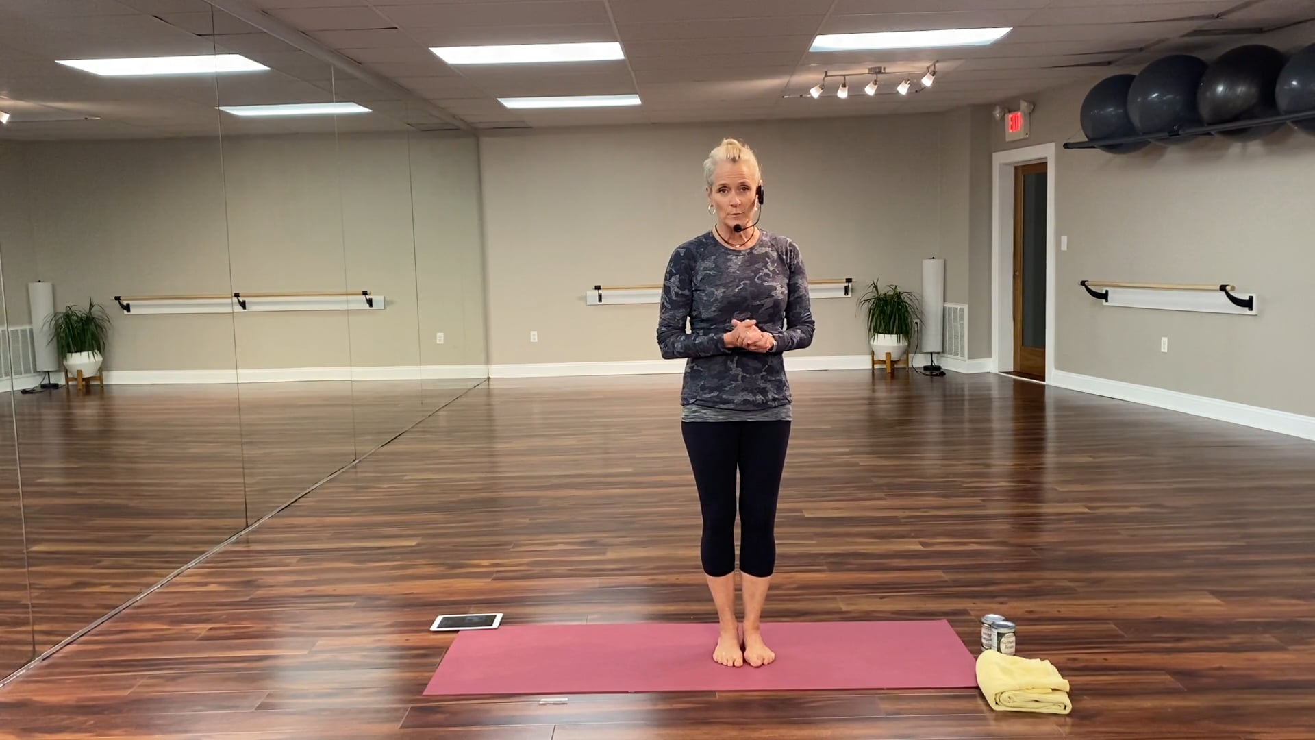 PhyToga Plus: A Towel and 2 Cans