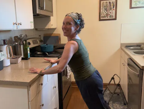 No Excuses 15 Min Kitchen Workout