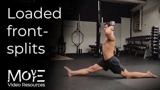 Loaded front-splits