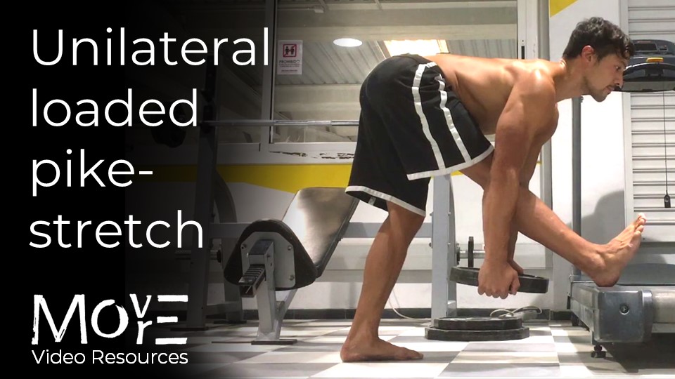 Unilaterally-loaded pike-stretch