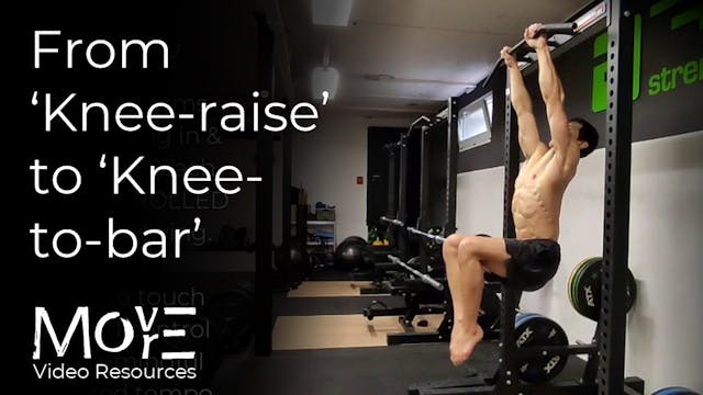 From knee-raise to knee-to-bar
