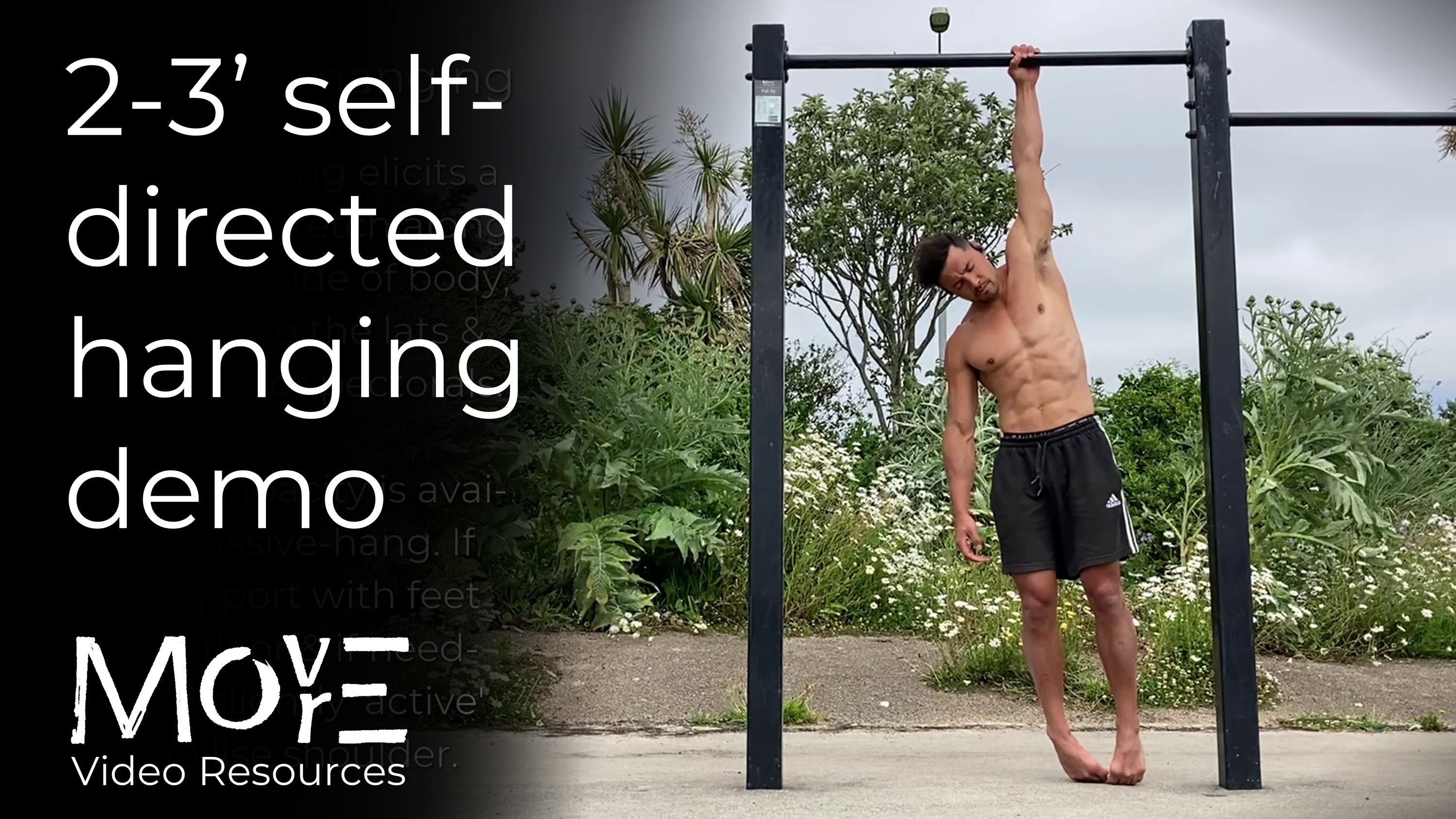 2-3 mins self-directed (SD) hanging demo