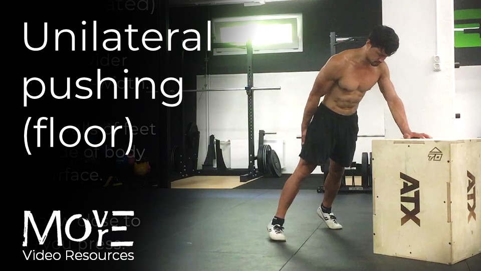 Unilateral / 1-arm pushing tools 1 (floor)