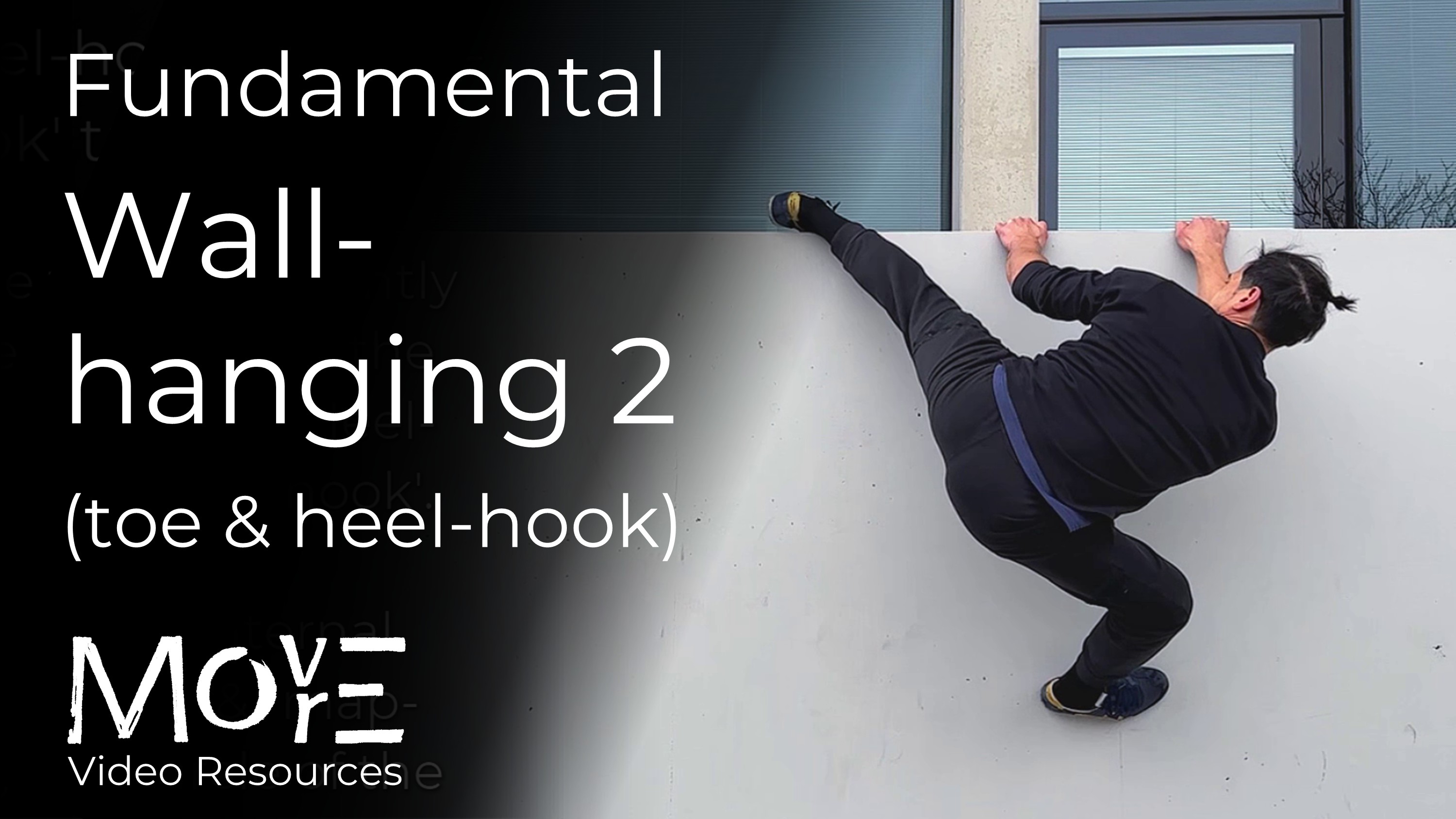Fundamental wall-hanging 2: Toe-hooks & Heel-hooks