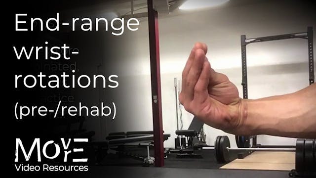 End-range wrist-rotations