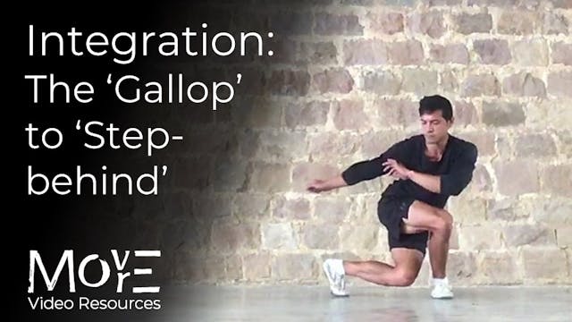 Gallop to 'step-behind' sequence